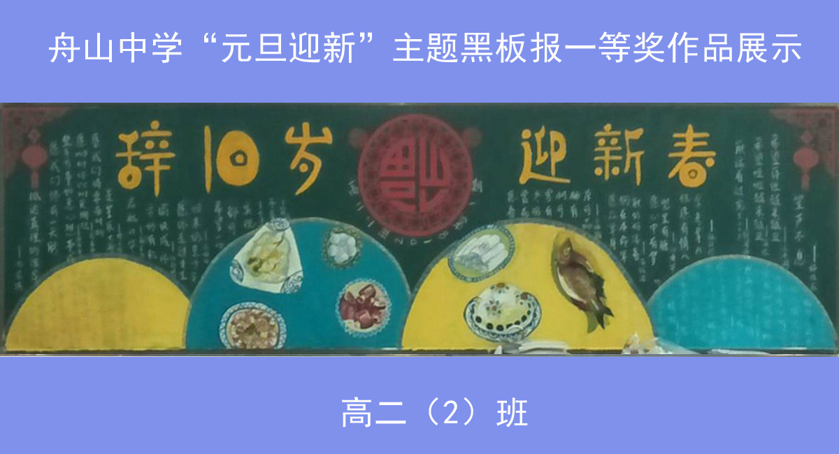 2018年1月份跨新年，迎新春主题黑板板一等奖部分作品展示